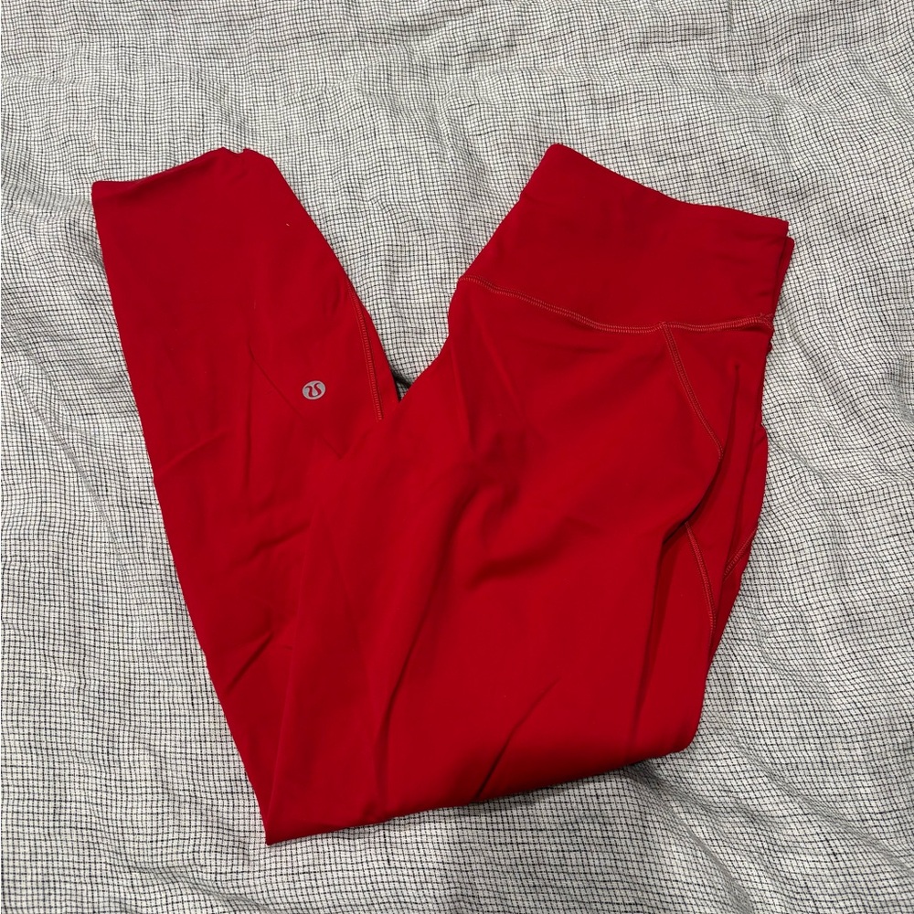 lululemon athletica Red High-Rise Leggings